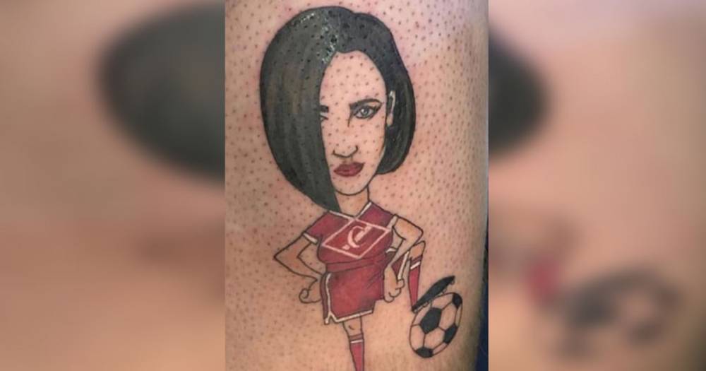Ольга Бузова - Бузова опубликовала в Instagram фото татуировки с ней в форме "Спартака" - life.ru - Новости