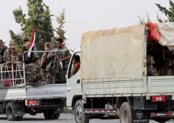 В сети появилось видео встречи конвоя сирийской армии с отступающими военными США - politexpert.net - США - Манбидж - Кобань