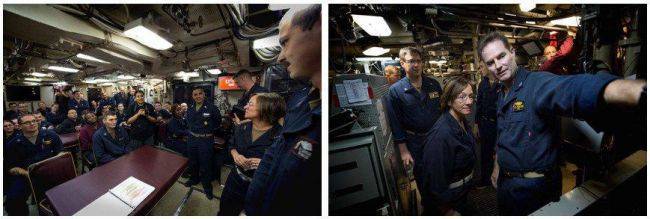 Командующая 6-м флотом ВМС США Лиза Франчетти впервые побывала на борту АПЛ - eadaily.com - США - шт.Флорида - state Florida