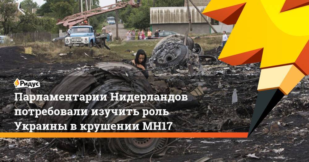 Стеф Блок - Парламентарии Нидерландов потребовали изучить роль Украины в крушении МН17 - ridus.ru - Украина - Голландия