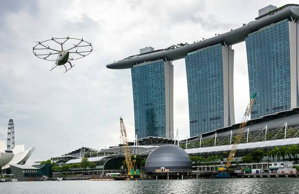 Аэротакси Volocopter выполнило наиболее сложный полет - newtvnews.ru - Германия - Сингапур - Республика Сингапур