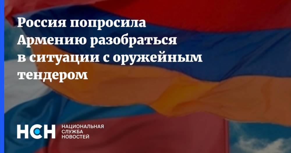 Давид Тоноян - Анна Нагдалян - Россия попросила Армению разобраться в ситуации с оружейным тендером - nsn.fm - Россия - Армения