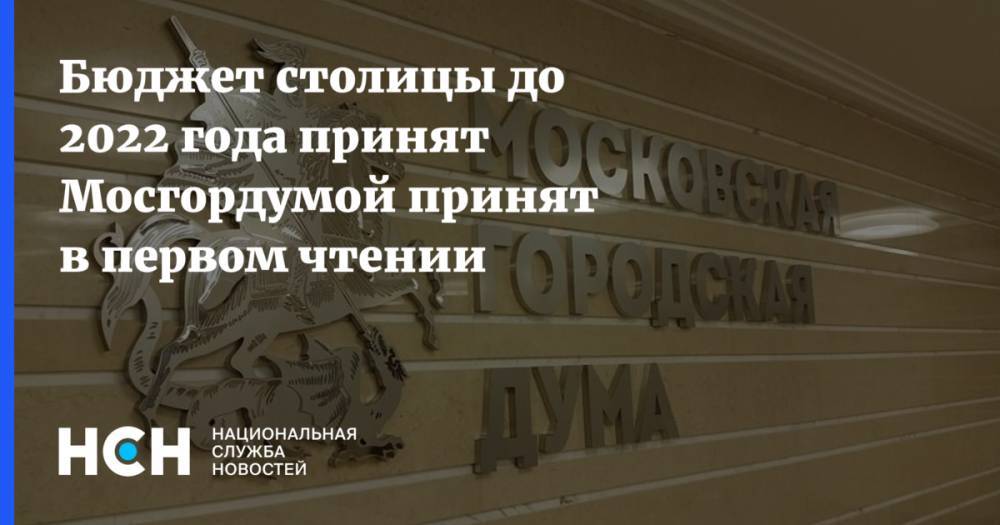 Елена Зяббарова - Бюджет столицы до 2022 года принят Мосгордумой принят в первом чтении - nsn.fm - Москва