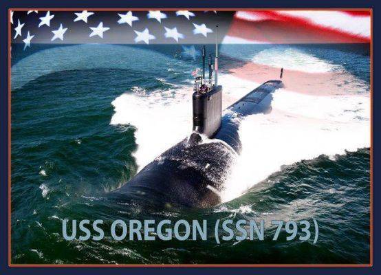 ВМС США получили 20-ю атомную подлодку класса Virginia — USS Oregon - eadaily.com - США - Шотландия - state Virginia - state Colorado