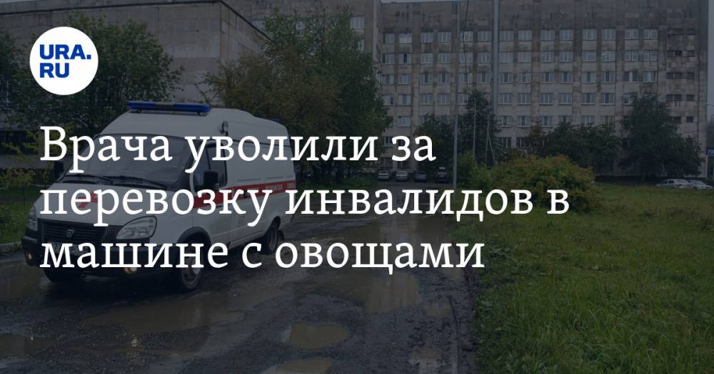 Вячеслав Володин - Сергей Наумов - Врача уволили за перевозку инвалидов в машине с овощами - ura.news - Саратовская обл.