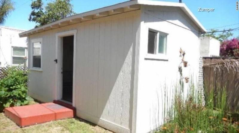 Сарай на заднем дворе в Калифорнии сдается для жилья за $1050 в месяц (фото) - usa.one - Сан-Диего - шт. Калифорния