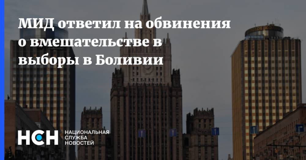 МИД ответил на обвинения о вмешательстве в выборы в Боливии - nsn.fm - Россия - Боливия