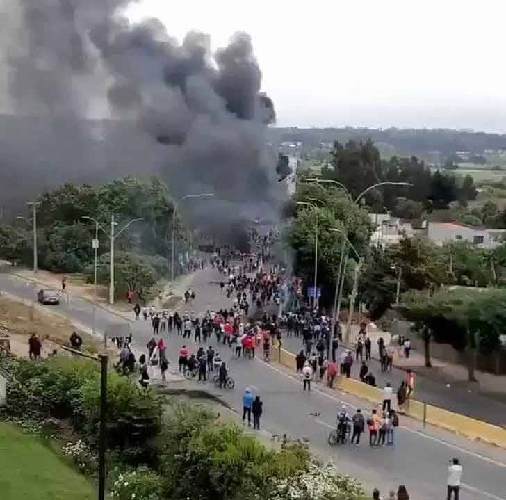 Беспорядки в Чили: протестующие атаковали военную базу - free-news.su - Чили - Сан-Антонио