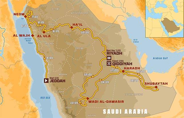 Фернандо Алонсо - Представлен маршрут ралли-рейда Дакар 2020 года - f1news.ru - Франция - Париж - Испания - Саудовская Аравия - Голландия - Джидда