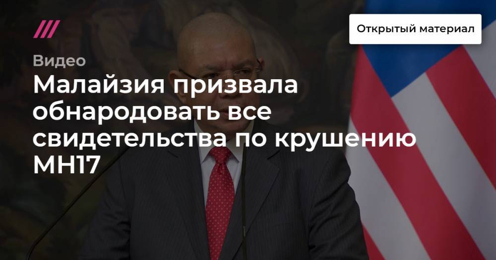 Малайзия призвала обнародовать все свидетельства по крушению МН17 - tvrain.ru - Москва - Россия - Украина - обл. Донецкая - Куала-Лумпур - Амстердам