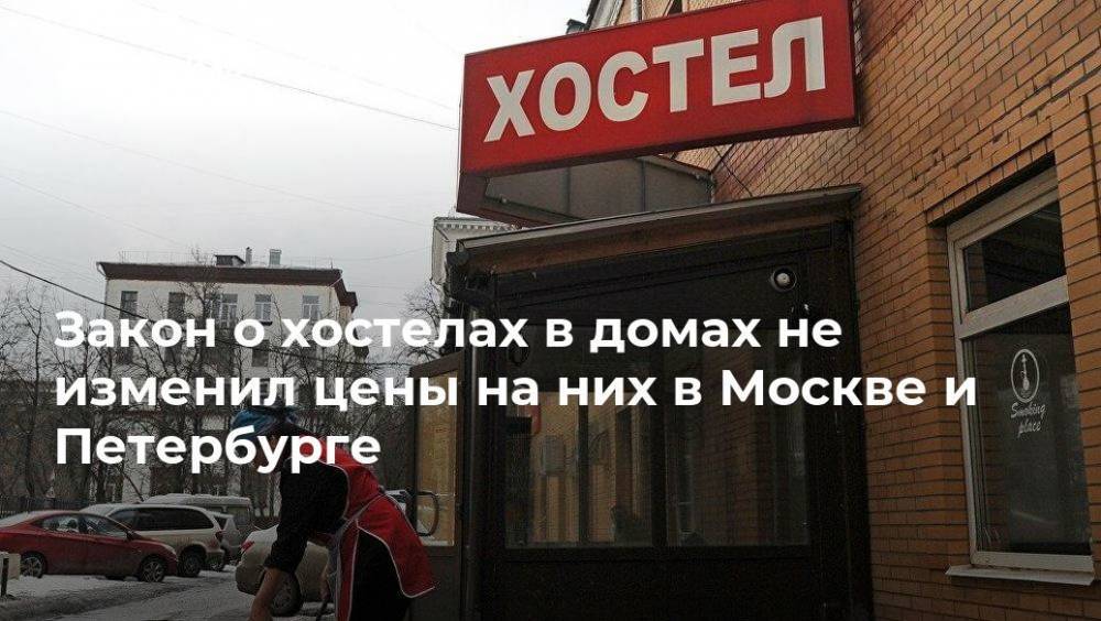 Закон о хостелах в домах не изменил цены на них в Москве и Петербурге - realty.ria.ru - Москва - Санкт-Петербург