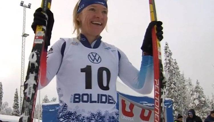 Эмма Рибом - Швейцарская лыжница победила в спринте после того, как все ее соперницы упали (ВИДЕО) - newtvnews.ru