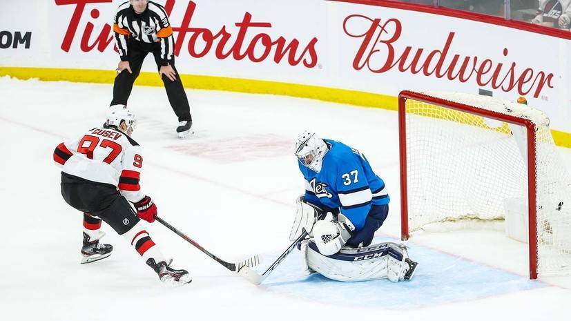 Никита Гусев - Нико Хишир - Гусев реализовал буллит в матче «Виннипег» — «Нью-Джерси» в НХЛ - russian.rt.com - шт.Нью-Джерси