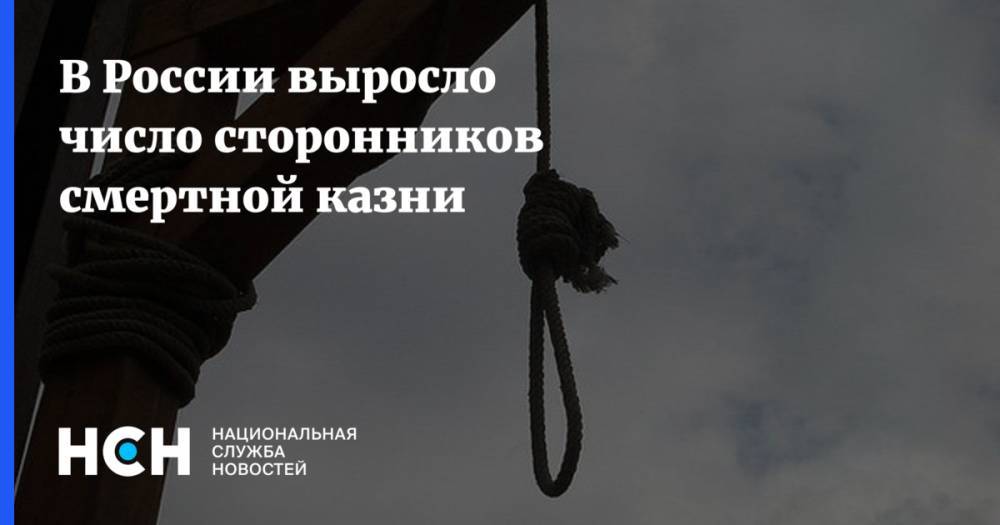 Денис Волков - В России выросло число сторонников смертной казни - nsn.fm - Россия - Саратов