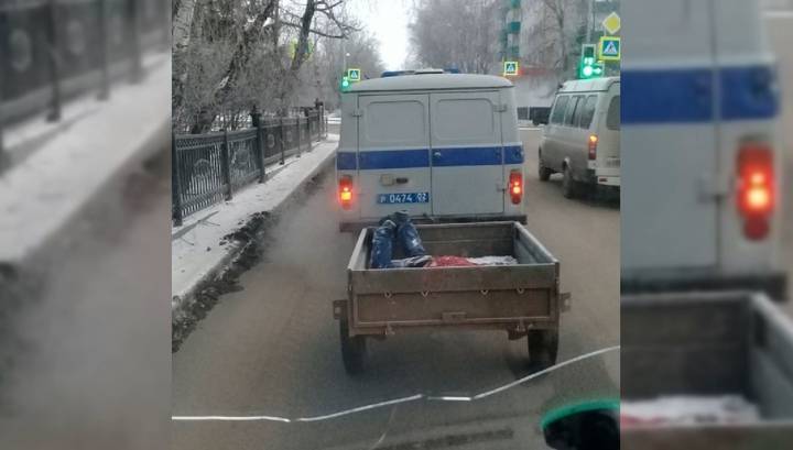 В Башкирии полицейские возили труп по городу в прицепе машины - vesti.ru - Белорецк