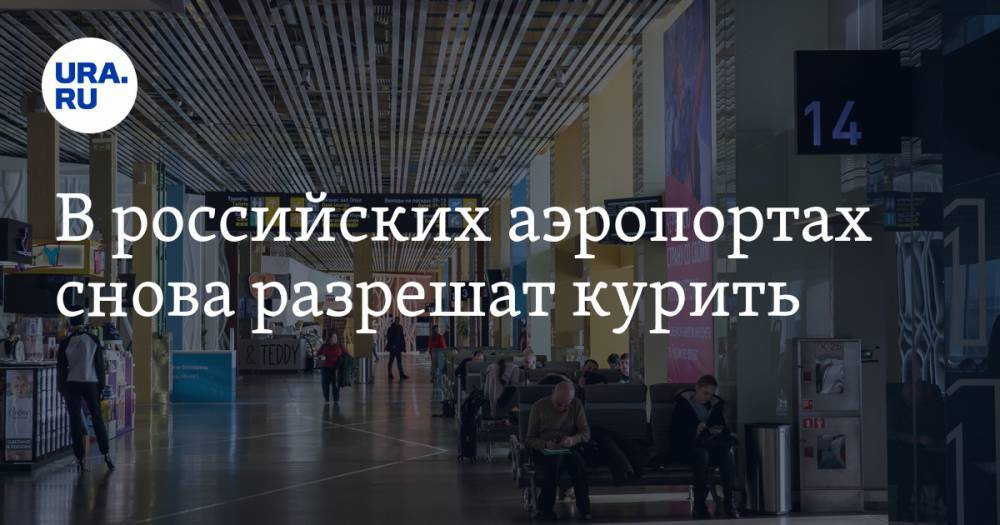Леонид Огуль - В российских аэропортах снова разрешат курить - ura.news