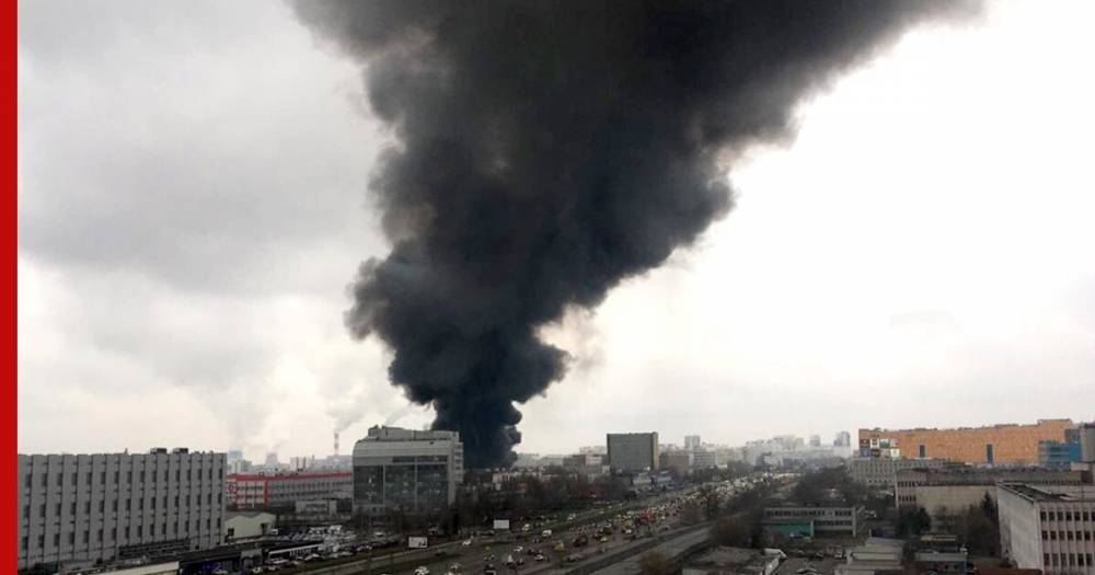 Крупный пожар произошел на складе тканей в Чертаново - profile.ru - Columbus - район Чертаново - Москва