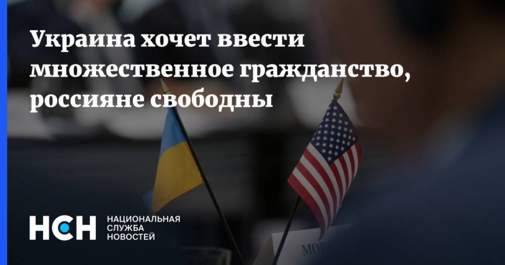 Максим Соколюк - Украина хочет ввести множественное гражданство, россияне свободны - nsn.fm - Россия - Украина - Киев