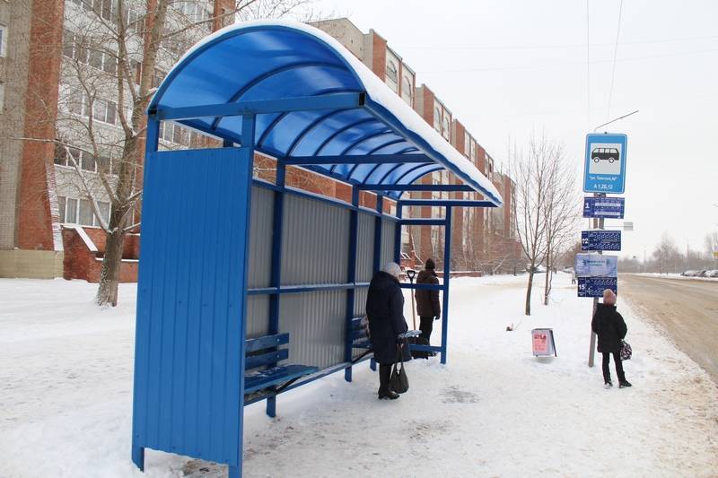 Новый автобусный павильон появился в Глазове - gorodglazov.com