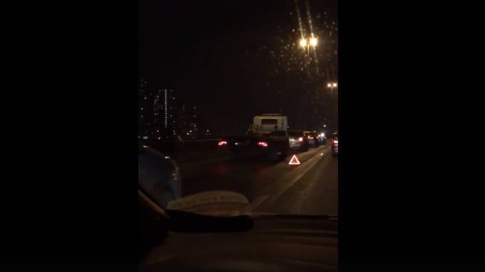 Рядом с выездом из Мурино столкнулись девять автомобилей - piter.tv - Санкт-Петербург