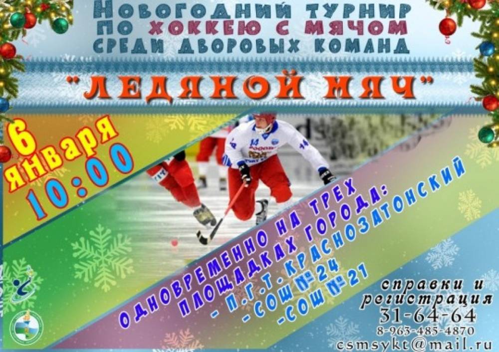 В Сыктывкаре в хоккей с мячом сыграют одновременно на трех площадках - wvw.daily-inform.ru - Сыктывкар