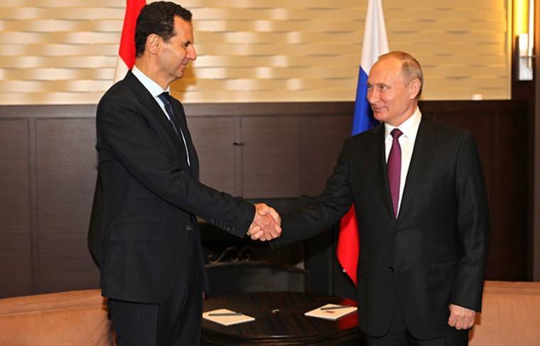 Асад поблагодарил Путина за дружелюбие и помощь - news.ru - Россия - Сирия - Сана