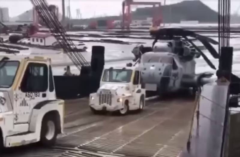 Странный инцидент с американским вертолётом CH-53E - topwar.ru