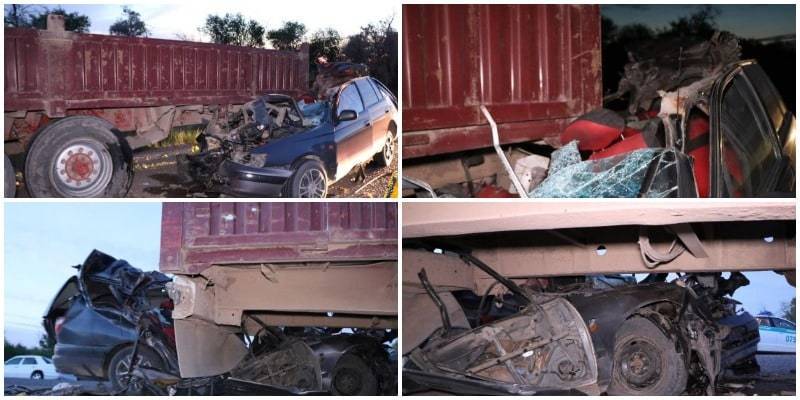 Два человека погибли в аварии с грузовиком-длинномером на трассе Алматы - Нур-Султан (фото) - nur.kz - Алма-Ата