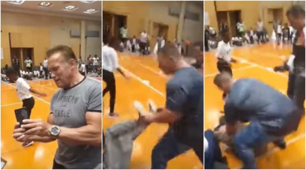 Арнольд Шварценеггер - Нападение на Шварценеггера в Африке попало на видео - nur.kz - Юар