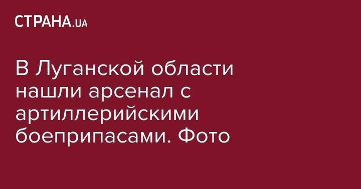 В Луганской области нашли арсенал с артиллерийскими боеприпасами. Фото - strana.ua - США - Украина - Киев - New York - Луганская обл. - Черкасская обл. - район Новоайдарский