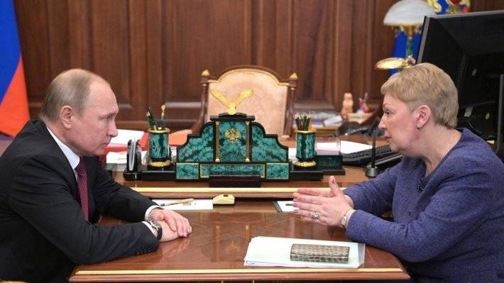 Владимир Путин - Дмитрий Песков - Ольга Васильева - Путин встретится с главой Минпросвещения Васильевой - polit.info - Москва - Россия