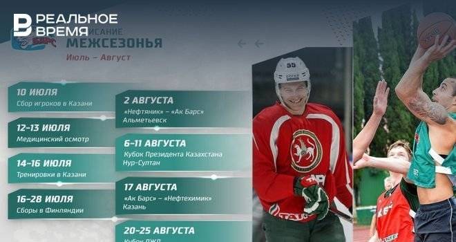 «Ак Барс» опубликовал план подготовки к новому сезону - realnoevremya.ru - Казахстан - Казань - Финляндия - Альметьевск - Татарстан