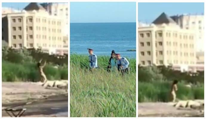 Голый мужчина танцевал на берегу в Актау - nur.kz - Мангистауская обл. - Актау