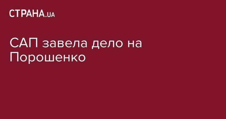Петр Порошенко - Игорь Кононенко - САП завела дело на Порошенко и Кононенко - strana.ua - Украина