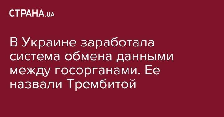 Владимир Гройсман - В Украине заработала система обмена данными между госорганами. Ее назвали Трембитой - strana.ua - Украина