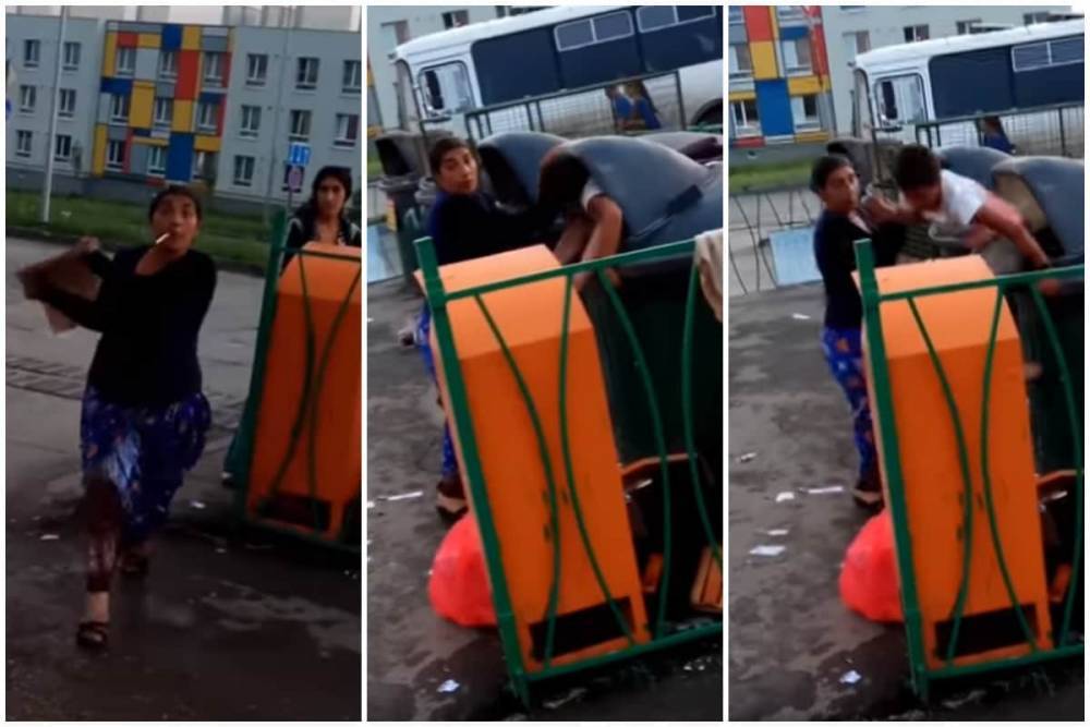Россиянка заставила сына искать еду в мусорном баке (видео) - nur.kz - Самара