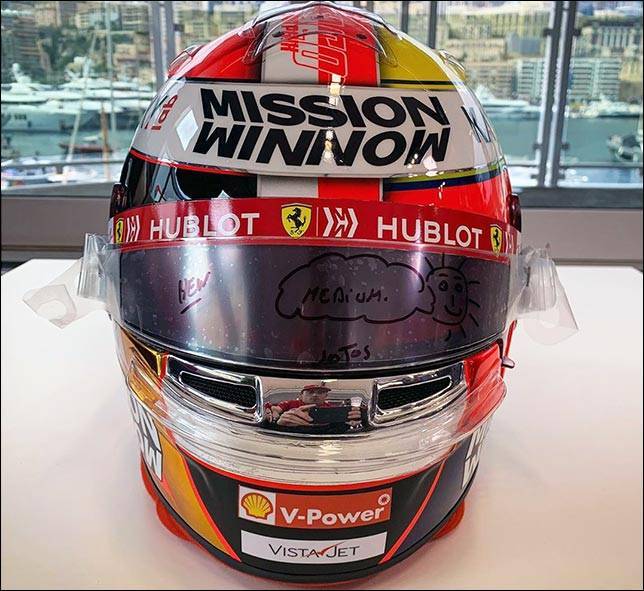 Шарль Леклер - Леклер подготовил специальную раскраску шлема - f1news.ru - Япония - Монако - Княжество Монако