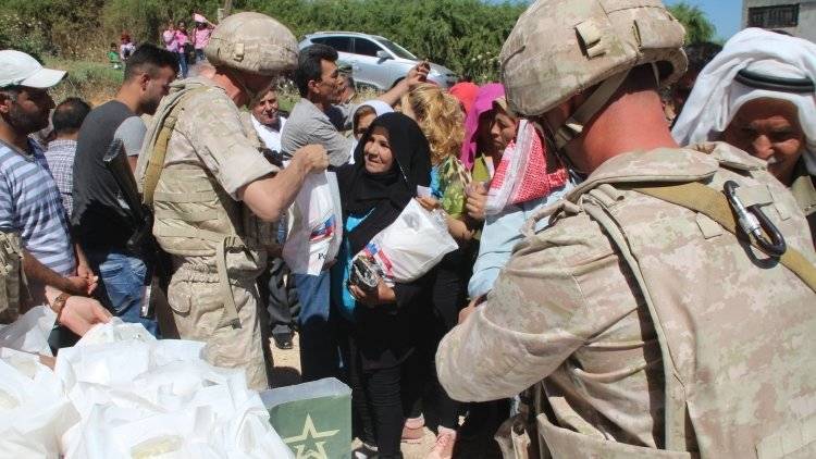 Российские военные провели гуманитарную акцию в пригороде Хамы - polit.info - Россия - Сирия