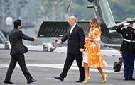 Дональд Трамп - Синдзо Абэ - Трамп - Трамп и Абэ посетили японский боевой корабль - korrespondent.net - США - Япония