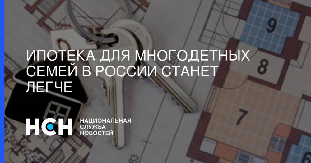 Владимир Путин - Вячеслав Володин - Ипотека для многодетных семей в России станет легче - nsn.fm - Россия