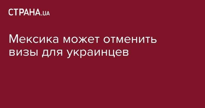 Сергей Погорельцев - Мексика может отменить визы для украинцев - strana.ua - Украина - Мексика