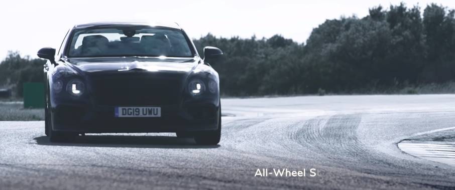 Porsche Panamera - Компания Bentley показала на видео Flying Spur с полноуправляемым шасси - inforeactor.ru