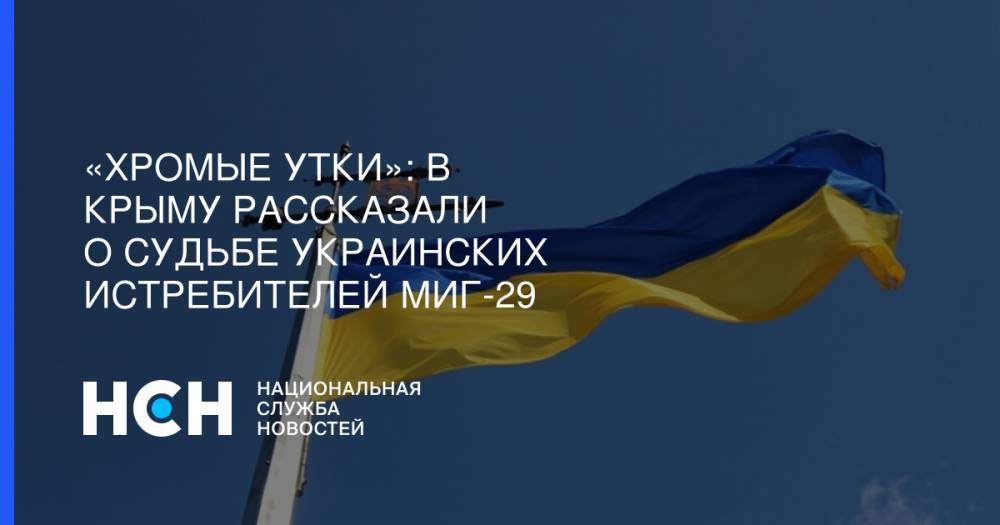 Дмитрий Белик - «Хромые утки»: В Крыму рассказали о судьбе украинских истребителей МиГ-29 - nsn.fm - Украина - Крым - Севастополь