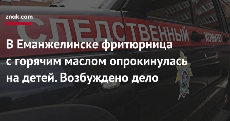 В&nbsp;Еманжелинске фритюрница с&nbsp;горячим маслом опрокинулась на&nbsp;детей. Возбуждено дело - znak.com - Россия - Челябинская обл. - Еманжелинск