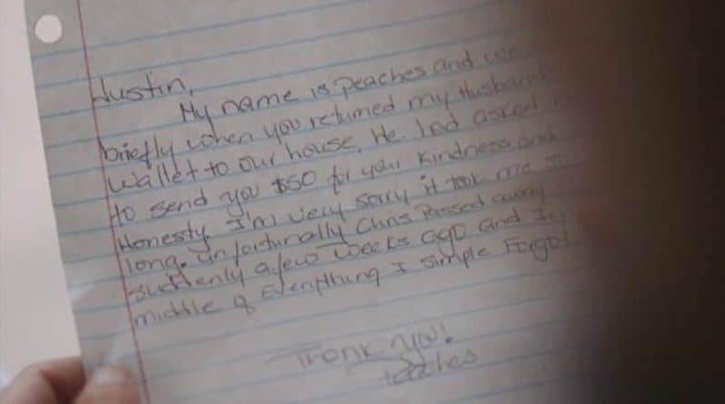 Мужчина получил трогательное письмо после того, как нашел и вернул утерянный бумажник - usa.one - США - шт.Северная Каролина