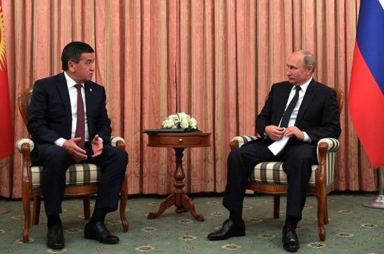 Владимир Путин - Сооронбай Жээнбеков - Нарендрой Моди - Путин встретился с президентом Киргизии в Бишкеке - pnp.ru - Россия - Киргизия - Индия - Бишкек