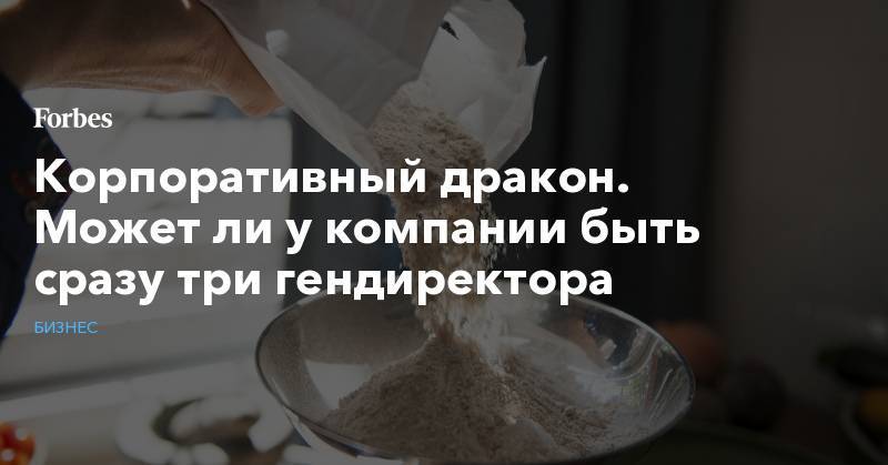 Корпоративный дракон. Может ли у компании быть сразу три гендиректора - forbes.ru - США - штат Вермонт
