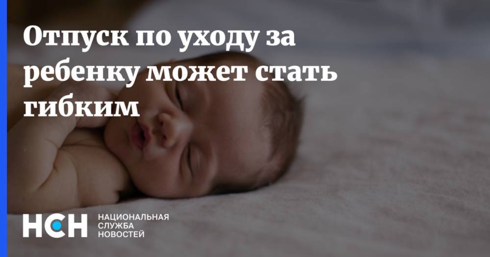 Сергей Рыбальченко - Отпуск по уходу за ребенку может стать гибким - nsn.fm - Россия