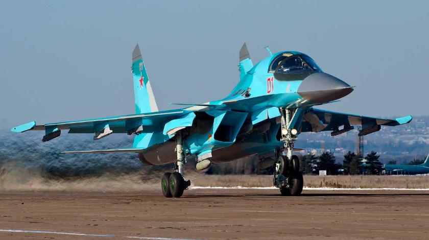 Су-34 мощнейшей бомбой похоронил десятки боевиков - utro.ru - Сирия