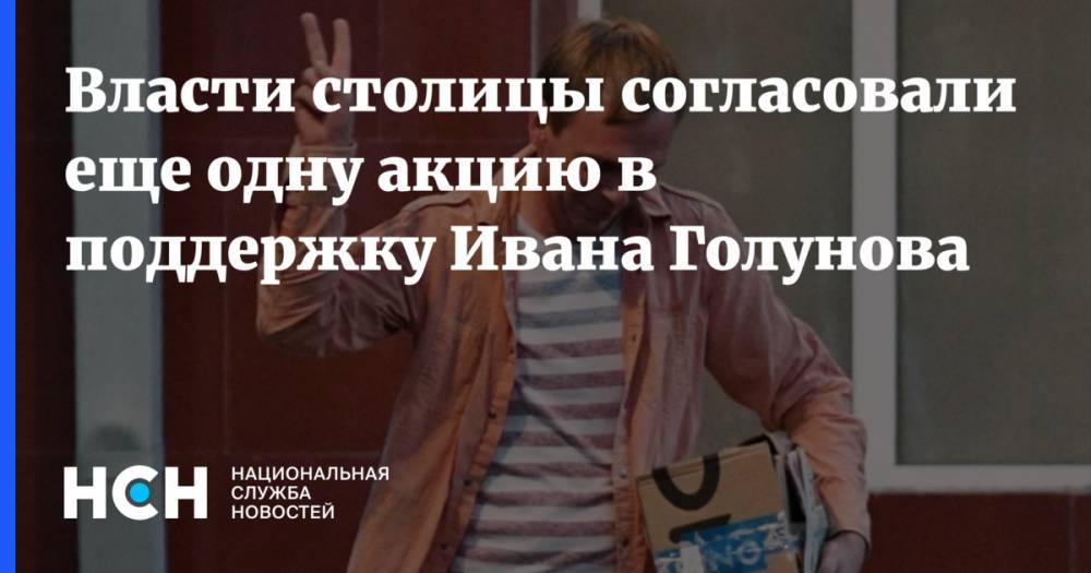 Владимир Соловьев - Иван Голунов - Екатерина Винокурова - Павел Гусев - Власти столицы согласовали еще одну акцию в поддержку Ивана Голунова - nsn.fm - Москва - Россия